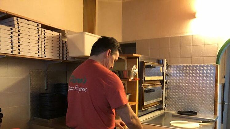 Frank Sacilotto in seiner Pizzeria in der Grabengasse. Anna Wentrock