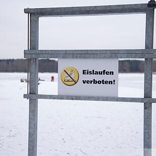 Eislaufverbot auf dem Dechsendorfer Weiher
