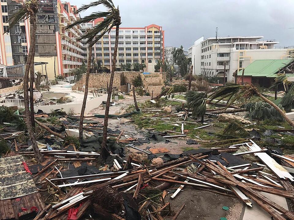 Hurrikan Irma - Karibik-Insel St. Martin