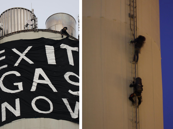 Erlangen: Aktivisten erklimmen Heizkraftwerk - Polizei &auml;u&szlig;ert sich zur Lage