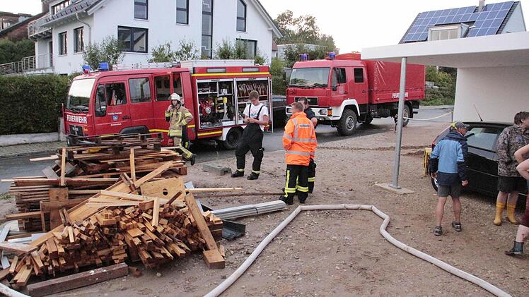 Im Neubaugebiet von Neunkirchen war die FFW Pretzfeld im Einsatz.