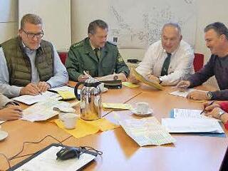 Eine positive Bilanz zogen die Verantwortlichen des Schützenfest-Expresses (von links): Andreas Hügerich, Christian Hoh, Jürgen Hagel, Erwin Kalb, Dietmar Weiß und Elisabeth Fischer.  Foto: AndreasWelz