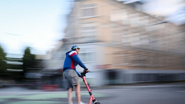 Fahrt mit E-Scooter