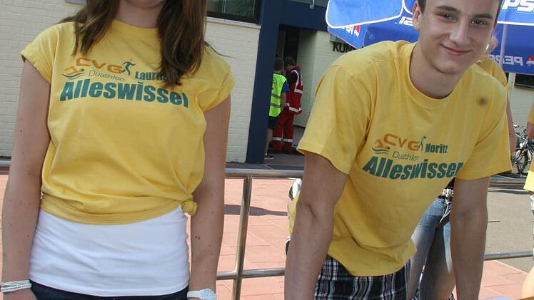 Laurina Limmer und Moritz Fischer organisieren seit einem Dreivierteljahr den Duathlon