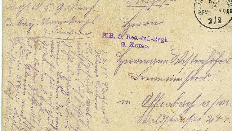 Postkarte aus dem Jahr 1915 Foto: Stadtarchiv