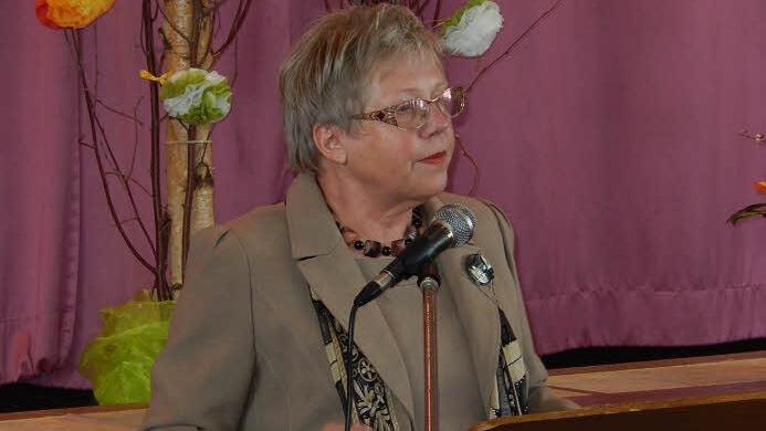 Angelika Müller, Seelsorgerin aus Coburg, sprach beim Oerlenbacher Frauenfrühstück.