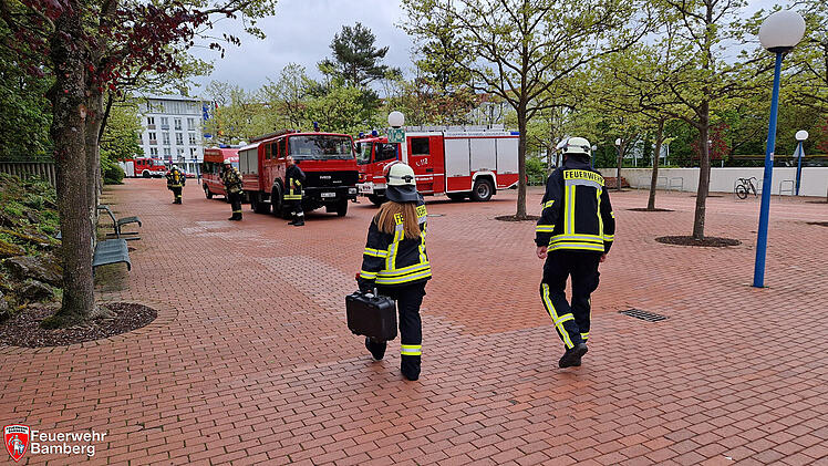 "Großes Tohuwabohu am Klinikum Bamberg": Feuerwehr übt Einsatz bei Hubschrauber-Brand
