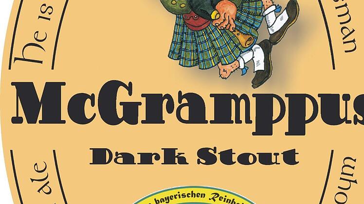 Das dunkle Stout-Bier der Himmelkroner Hobbybrauer wurde McGramppus getauft.