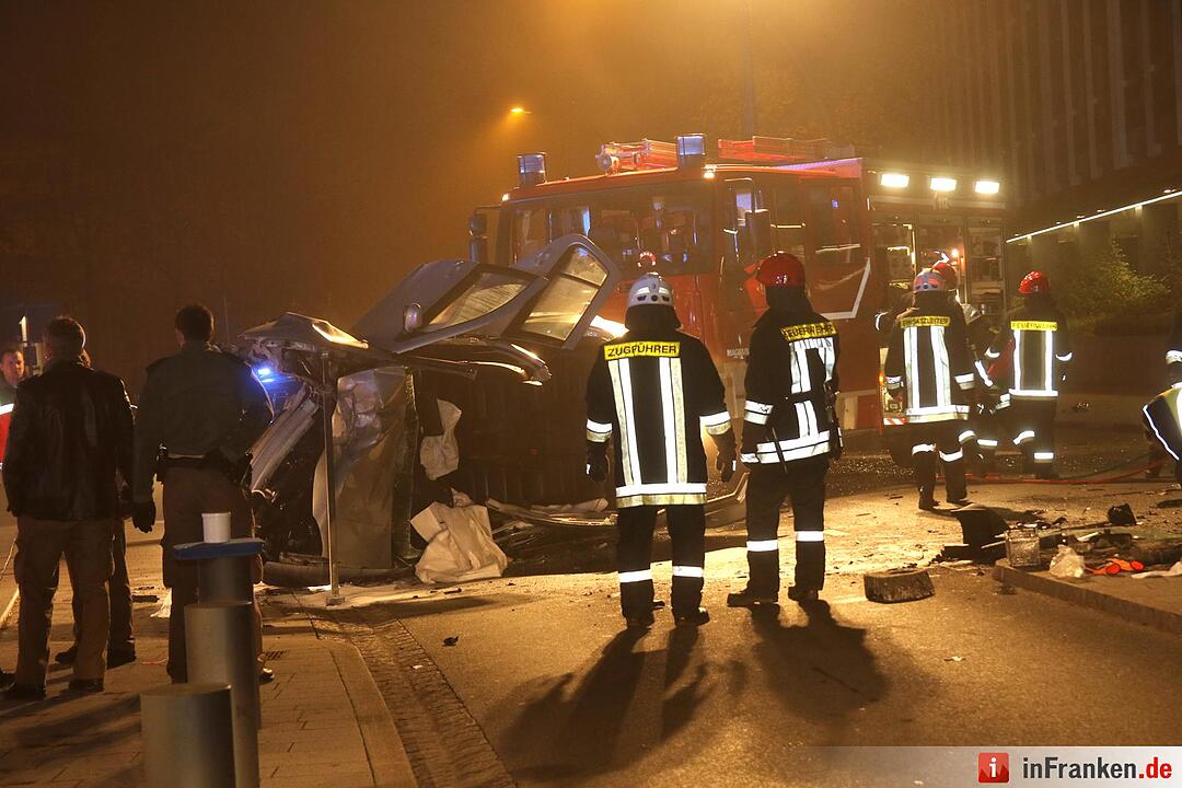 Verkehrsunfall am Bahnhof Coburg