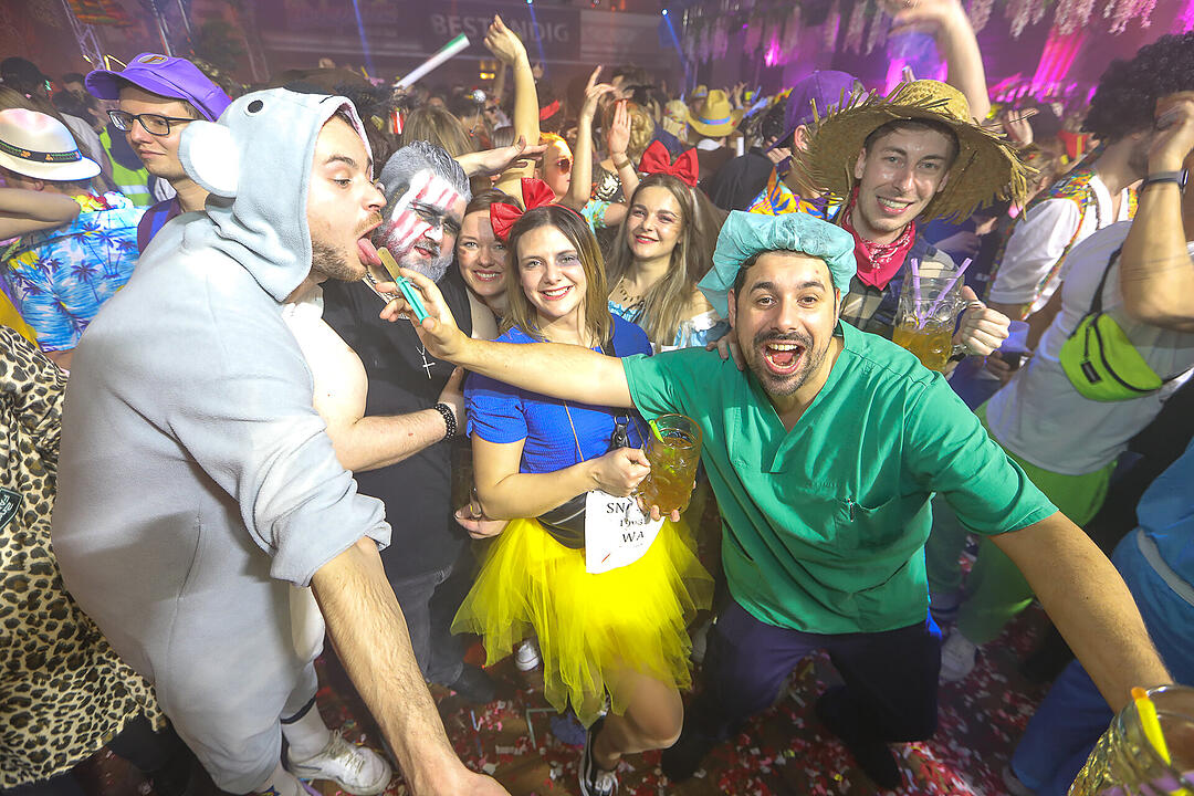 Beste Partystimmung in der Stadthalle