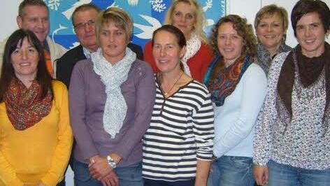 Engagieren sich: Kerstin Dietz (vorne, von links), Sabine Löser, Rita Kohl, Silke Schneider und Claudia Metz sowie  Thomas Neubauer (hinten, von links), Karl Veit, Claudia Gundelach und Petra Vogler Foto: privat