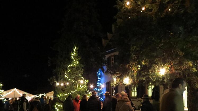 Weihnachtsmarkt im Euerdorfer Museumsgarten.