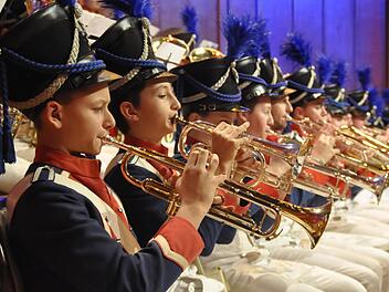 Das Jugendmusikkorps der Stadt Bad Kissingen tritt im Regentenbau auf. Foto: Peter Klopf