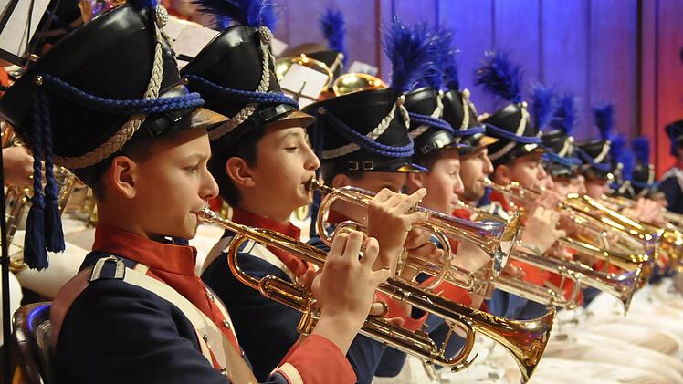 Das Jugendmusikkorps der Stadt Bad Kissingen tritt im Regentenbau auf. Foto: Peter Klopf
