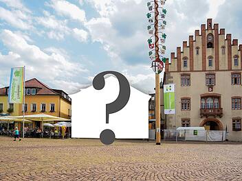 Was wird mit dem alten Kaufhaus am Marktplatz? Viele Fragen sind noch offen.Foto: Montage/Arkadius Guzy