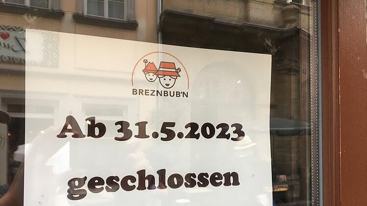 Bamberg: "Brezn Bub'n"-Filiale geschlossen - Laden in Sandstraße steht leer