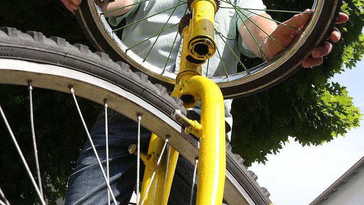 Ein kleines Rad anstelle des Lenkers: Nur eine von vielen Ideen des Rudi Kehl.