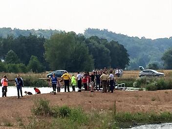 Ein junger Asylbewerber aus Nigeria ist am Donnerstag (13.8.2015) in einem Baggersee bei Oberhaid ums Leben gekommen. Auf dem Privatgrundstück ist das Baden verboten, doch auch Einheimische ignorieren das seit Jahrzehnten. News5/Herse