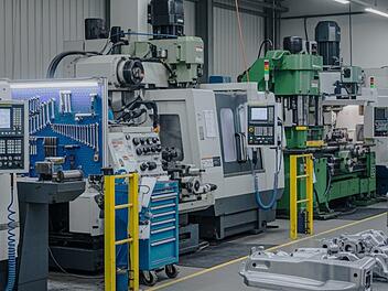 Maschinenbauer, Anlagenbauer, Fabrikhalle, Fertigung, Produktion, Autozulieferer, Industriehalle