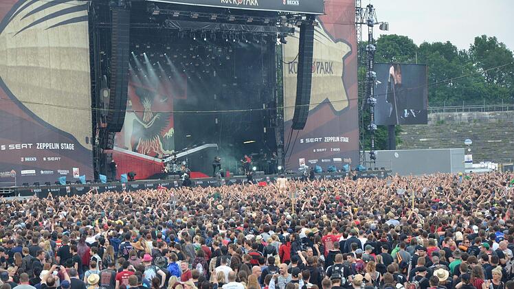 Auf der Zeppelin Stage Bühne spielen wie jedes Jahr die Headliner bei Rock im Park. Foto: Daniela Deeg