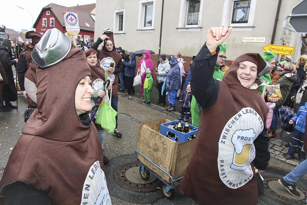 Großer Faschingsumzug  zum Stadtsteinacher Marktplatz