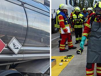 A7 im Kreis Ansbach: Gefährliche Säure ausgelaufen - Fahrer mit Handverätzungen