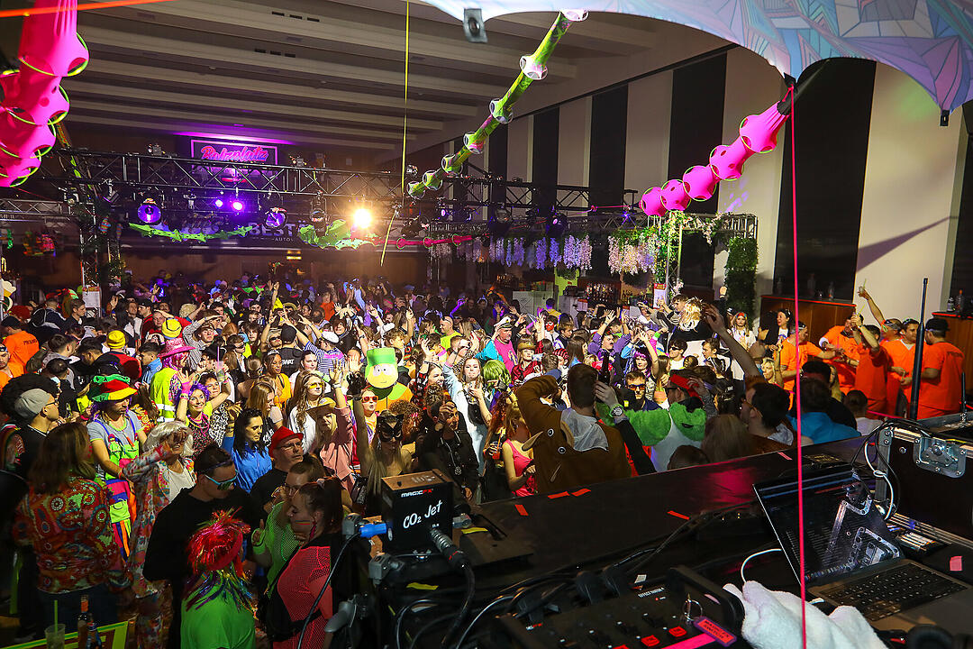 Beste Partystimmung in der Stadthalle