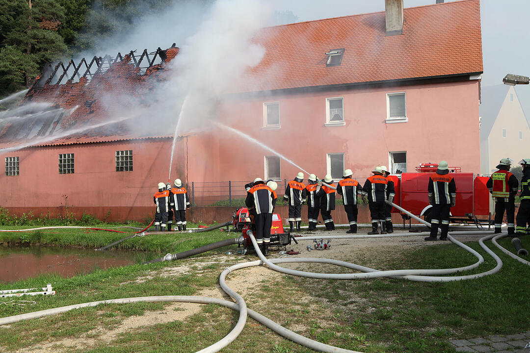 Herpersdorf bei Ansbach: Scheune abgebrannt