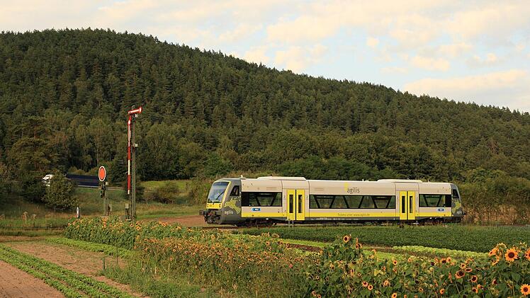 Kommenden Sonntag wird ein agilis-Zug auf den Namen "Ebermannstadt" getauft. Foto: agilis/Uwe Miethe