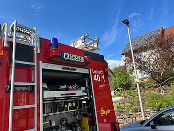 Leinach: Brand in Wohnhaus - Bewohner retten sich ins Freie