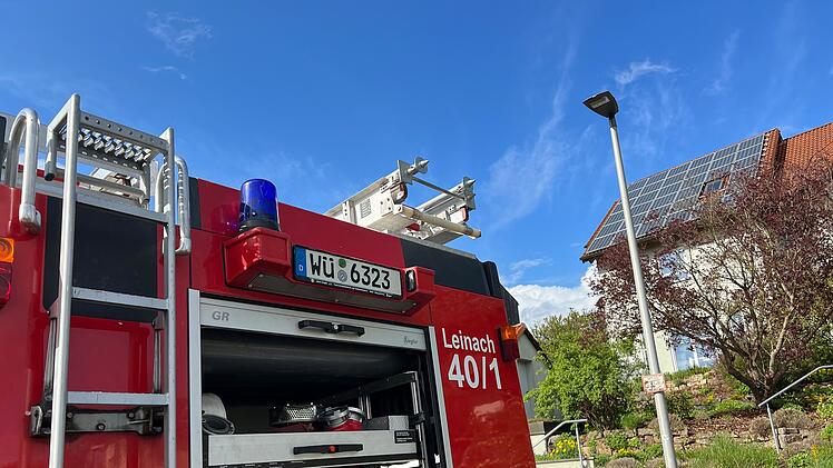 Leinach: Brand in Wohnhaus - Bewohner retten sich ins Freie