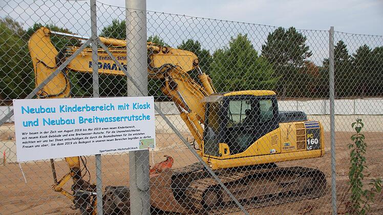 Am neuen Kinderbereich wird bereits gearbeitet.