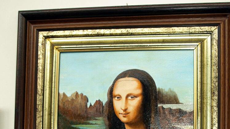Sogar die Mona Lisa gab sich in Steinwiesen die Ehre -  Gemälde in Öl von Harald PoppigSusanne Deuerling