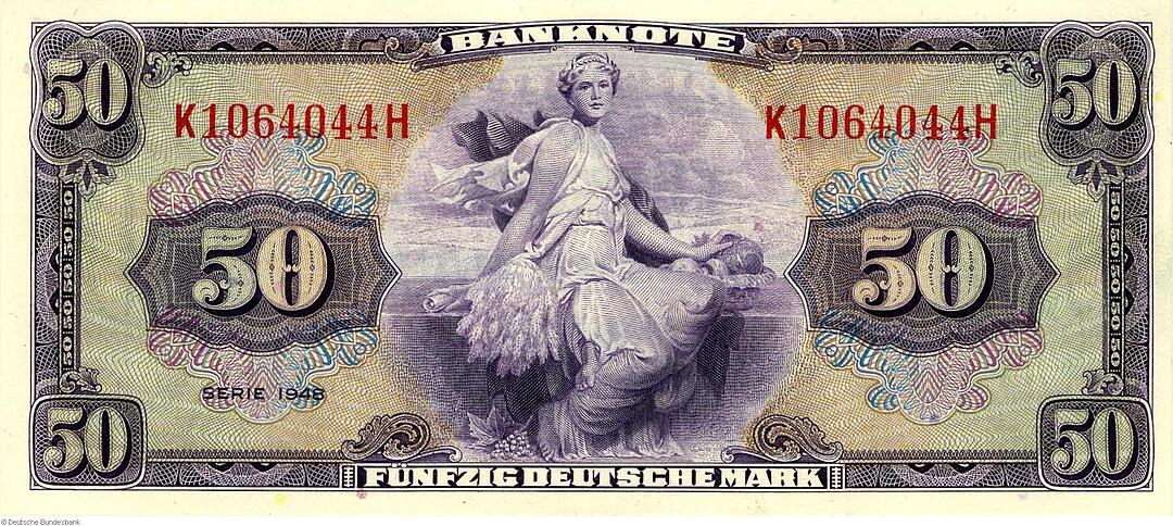 Deutsche Mark - Banknoten im Jahr 1948