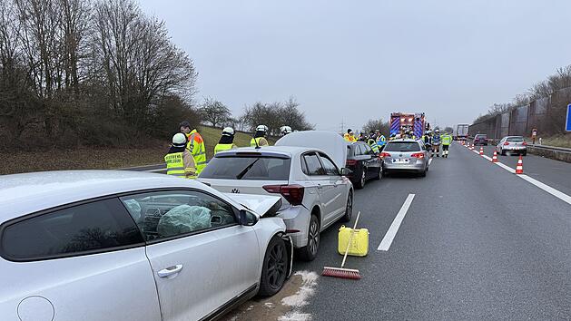 Unfallkette auf der A70 bei Memmelsdorf