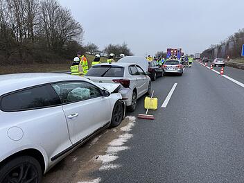Unfallkette auf der A70 bei Memmelsdorf