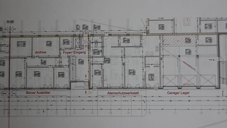 Pläne des Feuerwehrzentrums  Plan: kplan