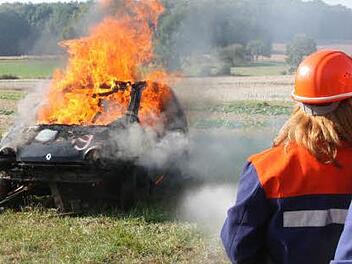 Binnen weniger Minuten traf die Feuerwehr Bad Kissingen ein. Symbolbild: Björn Hein