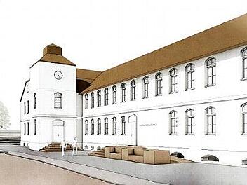 So könnte die "Neue Porzellanfabrik" nach der Sanierung aussehen.   Grafiken: Schoener und Panzer Architekten