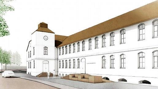 So könnte die "Neue Porzellanfabrik" nach der Sanierung aussehen.   Grafiken: Schoener und Panzer Architekten