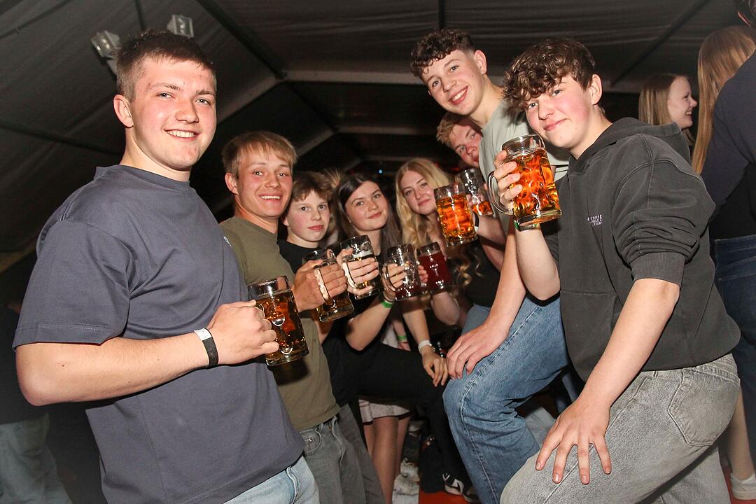 Die Partyband "highline" sorgte f&uuml;r gute Stimmung.