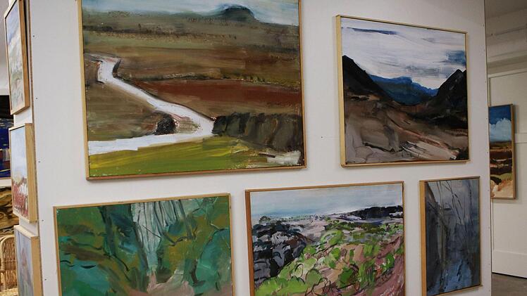 Impressionen aus Robert Reiters neuer Werkstattgalerie in Untersiemau. Offiziell eröffnet wird sie am 15. September.Foto: Jochen Berger