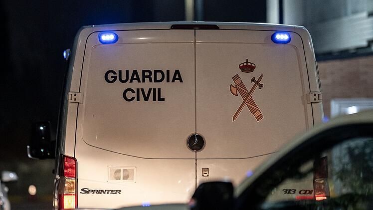 Spanische Polizeieinheit Guardia Civil - Zugungl&uuml;ck Spanien