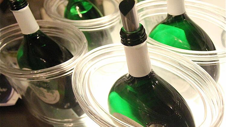 Kostprobe: Die Flaschen stehen parat