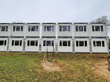 Der Container-Kindergarten, der künftig Bad Brückenauer Kindergartenkinder beherbergen wird, diente zuvor an anderer Stelle - in Stuttgart - ebenfalls als Übergangslösung. Archivfoto: Thorsten Grament