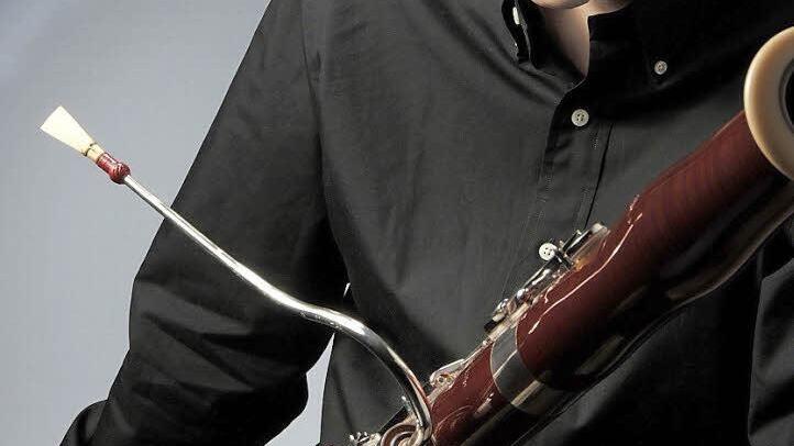 Pierre Martens brillierte mit seinem Fagott nicht zum ersten Mal in Oberschwappach.  Foto: Leo Maag