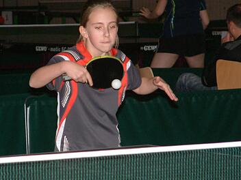 Luisa Schönfeld vom TTC Mainleus ist zweifache Oberfränkische Meisterin. Foto: Hans Franz
