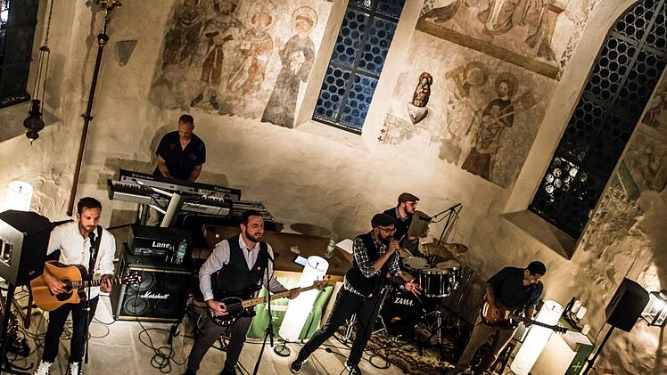 Impressionen der Coburger Museumsnacht: die Band Gizelah in der St. Nikolaus-KapelleFoto: Jochen Berger