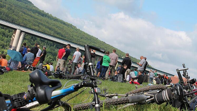 Viele Besucher sind auch mit dem Fahrrad gekommen.