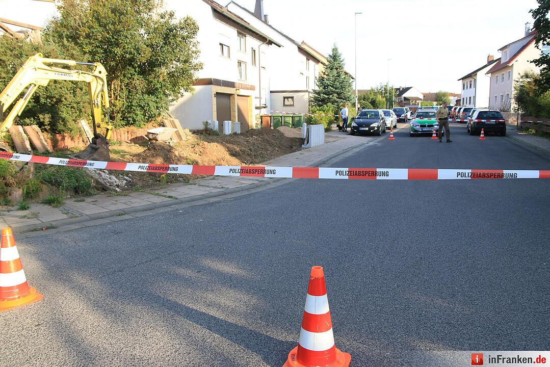 Sprenggranatenfund in Hallstadt